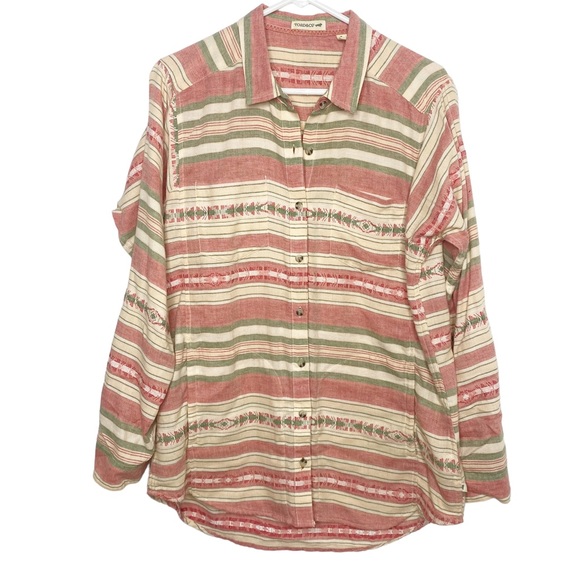 Toad&Co Tops - Toad & Co cotton shirt southwest cairn print size large g